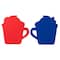 Glitzhome® Patriotic Americana Coffee Cup Table Décor Set